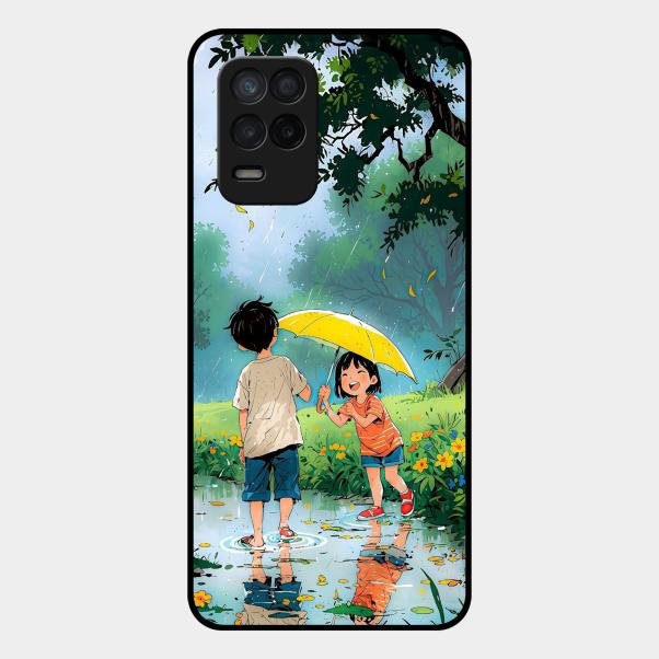 Raindrop Momentss Glossy Metal Case Cover For Realme 9 5G