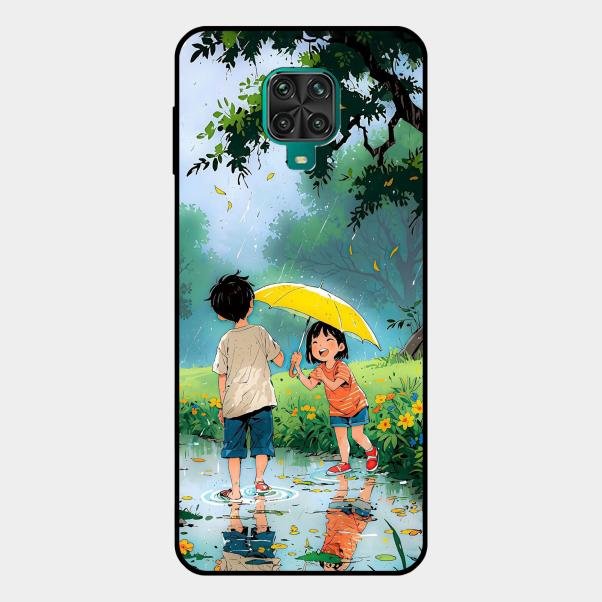 Raindrop Momentss Glossy Metal Case Cover For Redmi Note 10 Lite