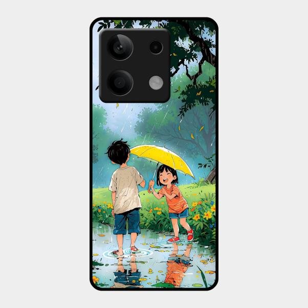 Raindrop Momentss Glossy Metal Case Cover For Redmi Note 13 5G