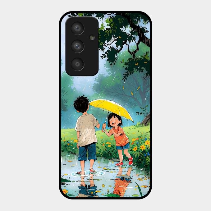 Raindrop Momentss Glossy Metal Case Cover For Samsung Galaxy A54 5G