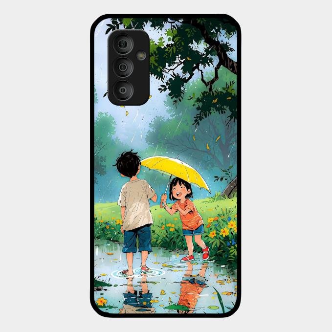 Raindrop Momentss Glossy Metal Case Cover For Samsung Galaxy F23 5G