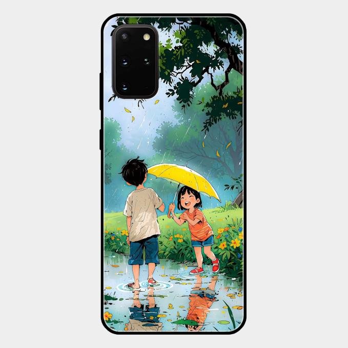 Raindrop Momentss Glossy Metal Case Cover For Samsung Galaxy S20 Plus