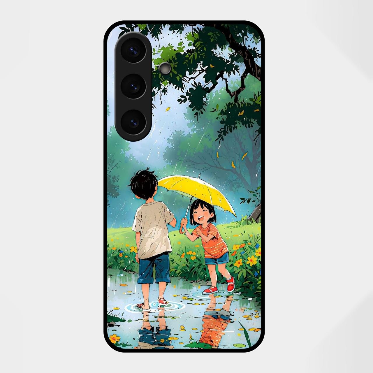 Raindrop Momentss Glossy Metal Case Cover For Samsung Galaxy S25 FE 5G