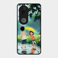 Raindrop Momentss Glossy Metal Case Cover For Vivo T4R 5G