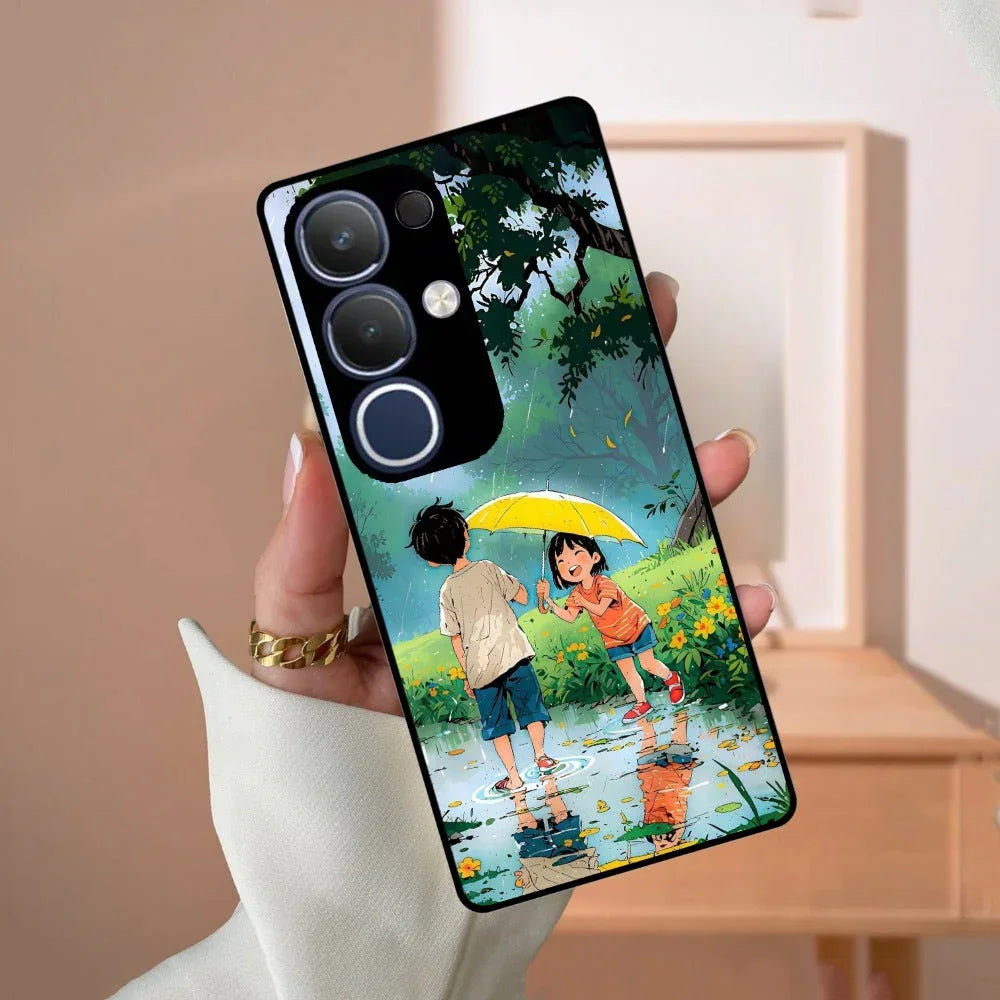Raindrop Moments Glossy Metal Case Cover For Vivo - ShopOnCliQ