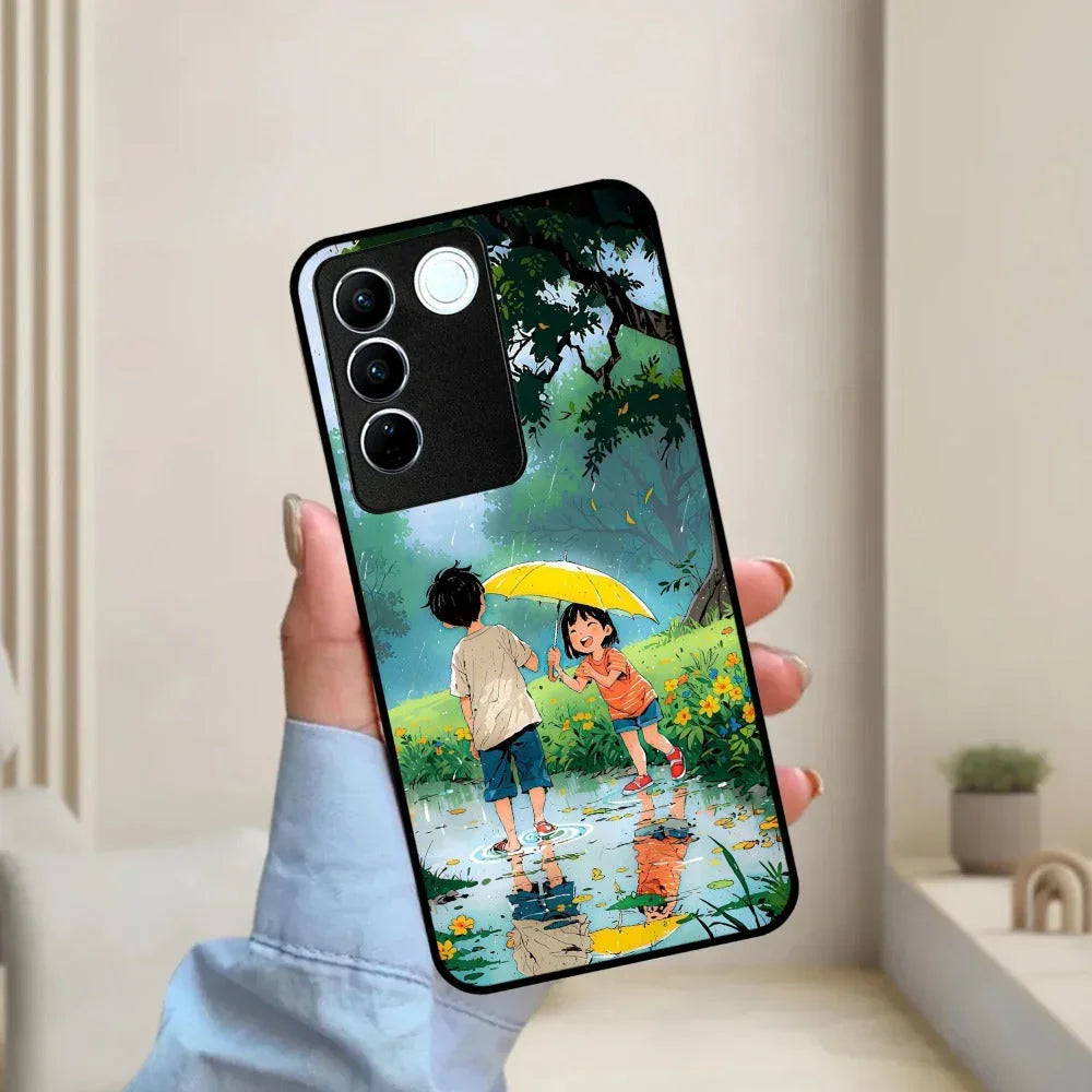 Raindrop Moments Glossy Metal Case Cover For Vivo - ShopOnCliQ