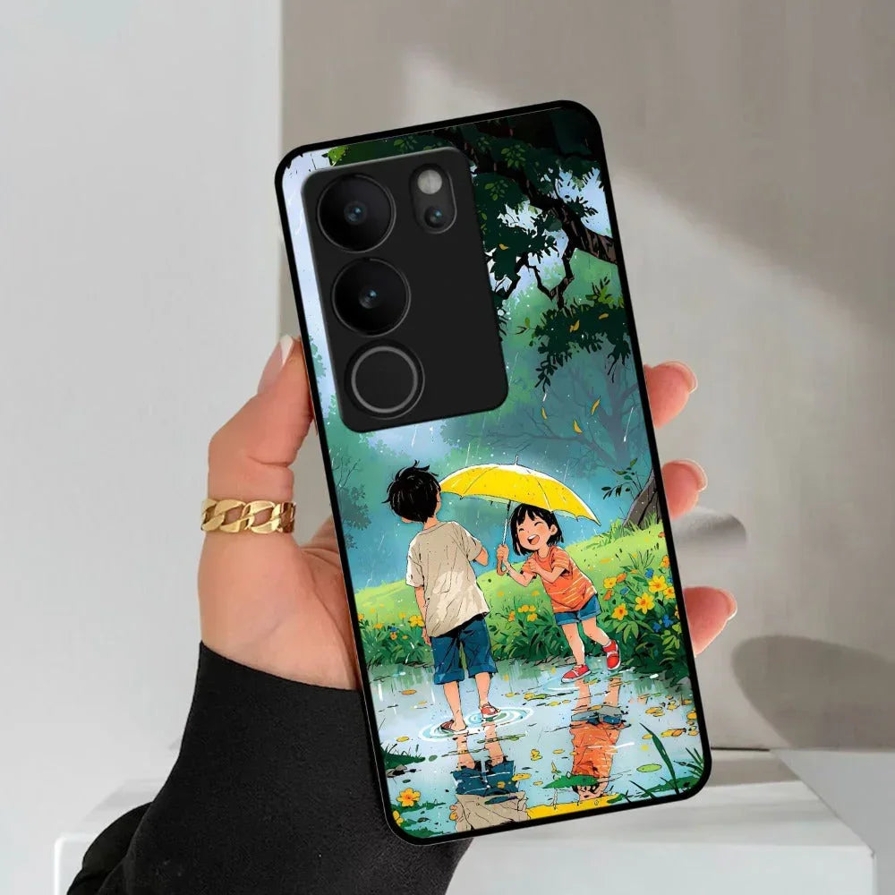 Raindrop Moments Glossy Metal Case Cover For Vivo - ShopOnCliQ