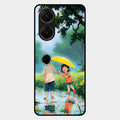 Raindrop Momentss Glossy Metal Case Cover For Vivo V29E 5G