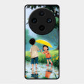 Raindrop Momentss Glossy Metal Case Cover For Vivo X100 Pro 5G