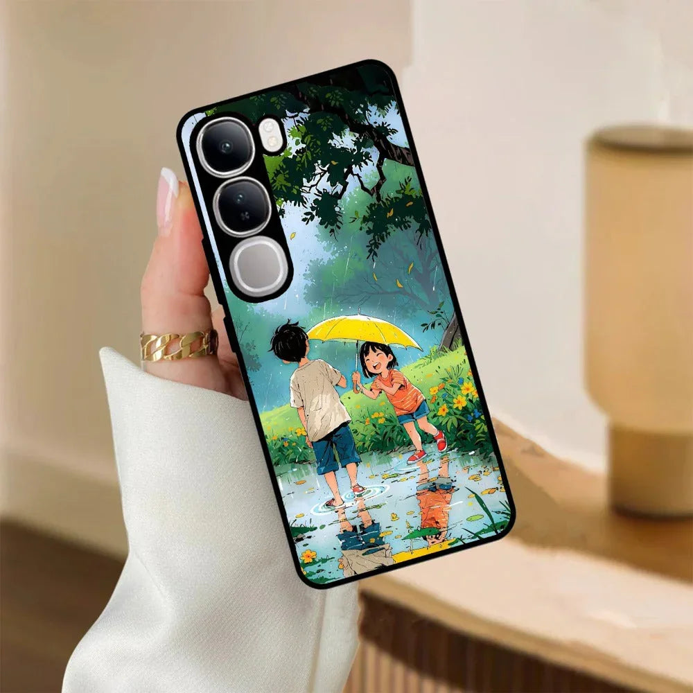 Raindrop Moments Glossy Metal Case Cover For Vivo - ShopOnCliQ