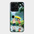 Raindrop Momentss Glossy Metal Case Cover For Vivo Y35