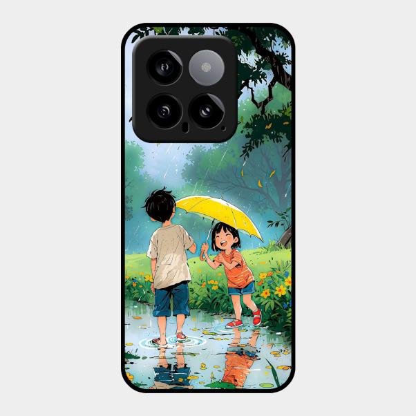 Raindrop Momentss Glossy Metal Case Cover For Xiaomi 14 5G
