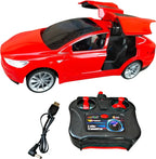 Rechargeable Remote Control Sports Car with 2.4GHz Frequency and Opening Doors – Red - ShopOnCliQ