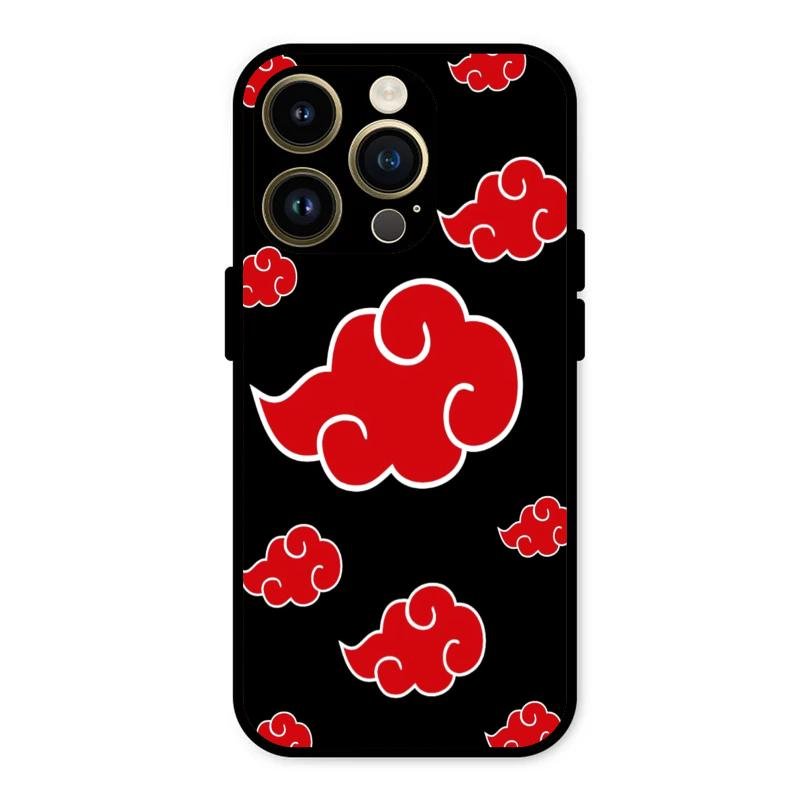 Red Cloud Mobile Glass Phone Case For iPhone 14 Pro Max