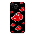 Red Cloud Mobile Glass Phone Case For iPhone 15 Plus