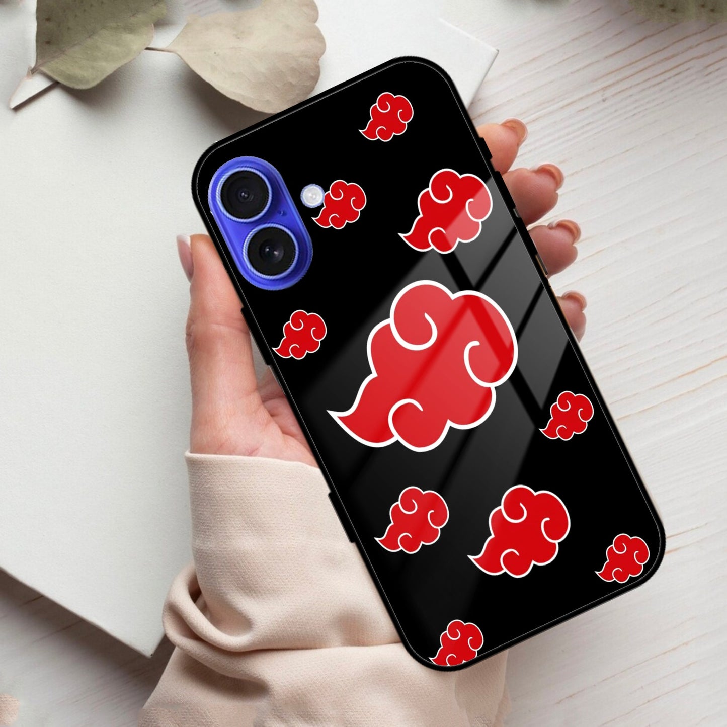 Red Cloud Mobile Glass Phone Case For iPhone