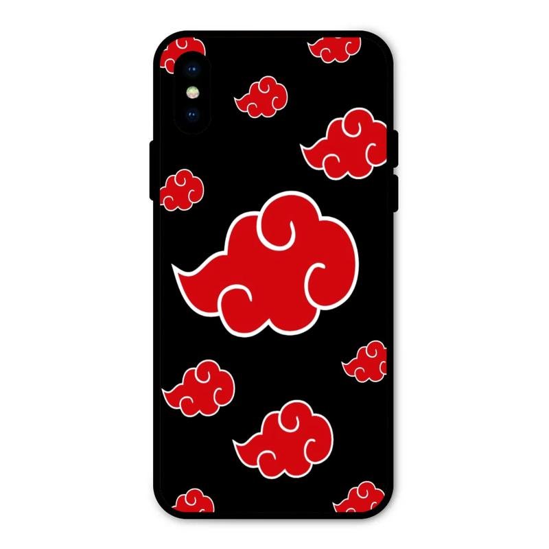 Red Cloud Mobile Glass Phone Case For iPhone XS