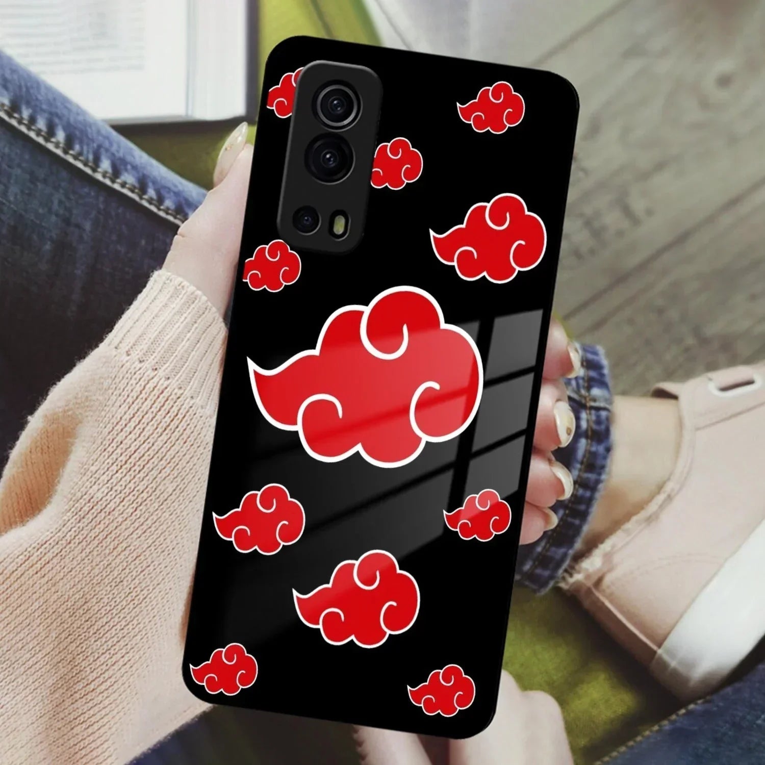 Red Cloud Mobile Glass Phone Case For iQOO - ShopOnCliQ