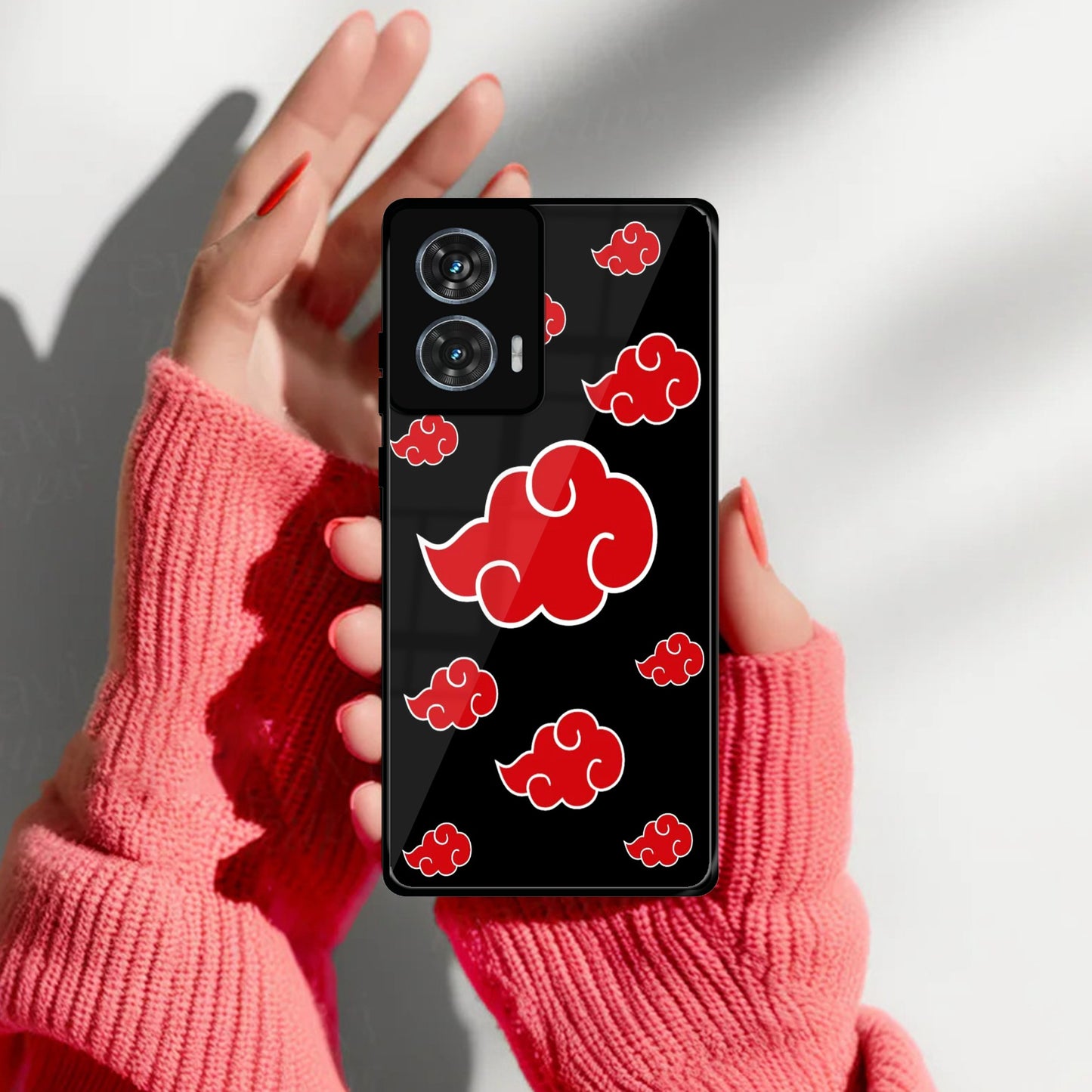 Red Cloud Mobile Glass Phone Case For Motorola