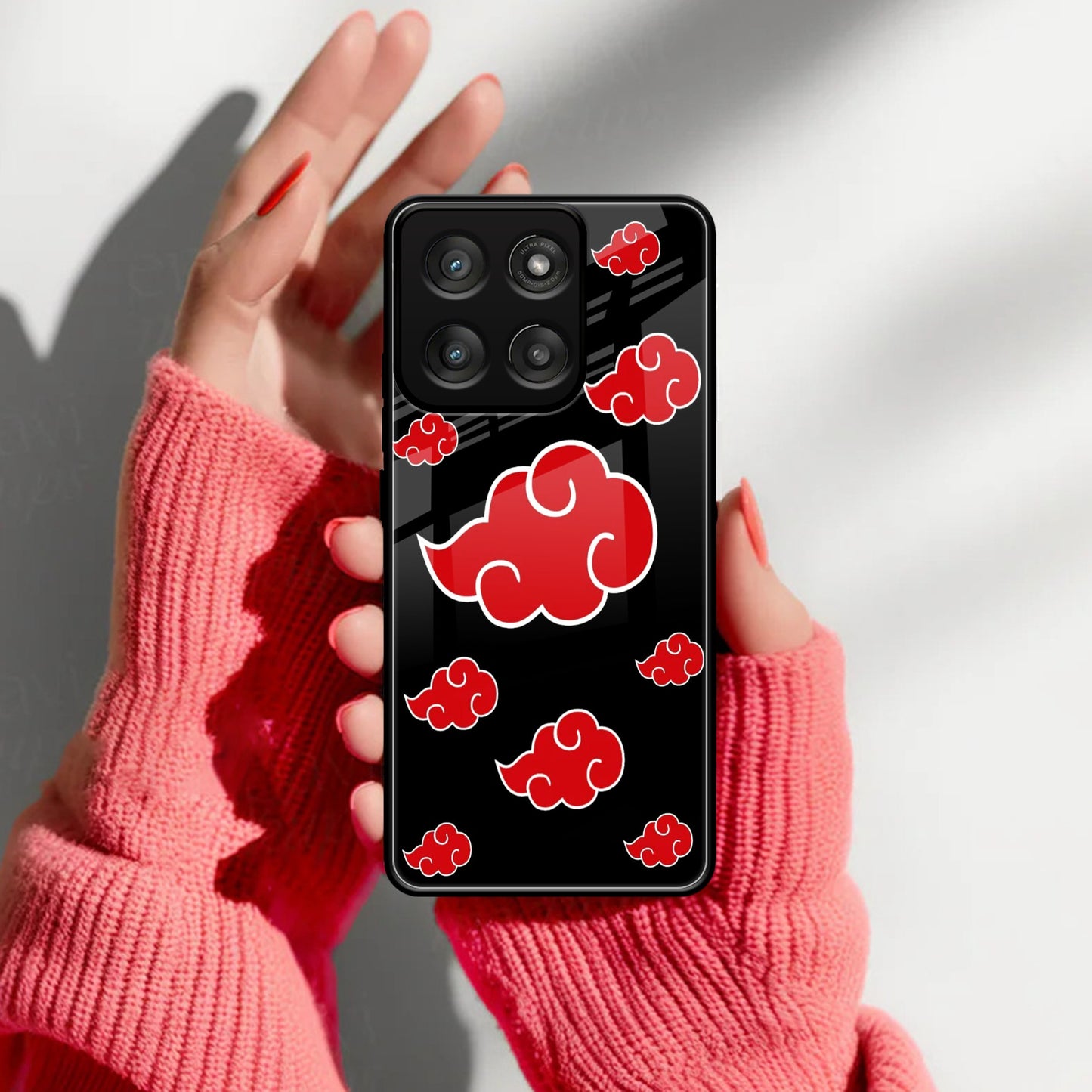 Red Cloud Mobile Glass Phone Case For Motorola