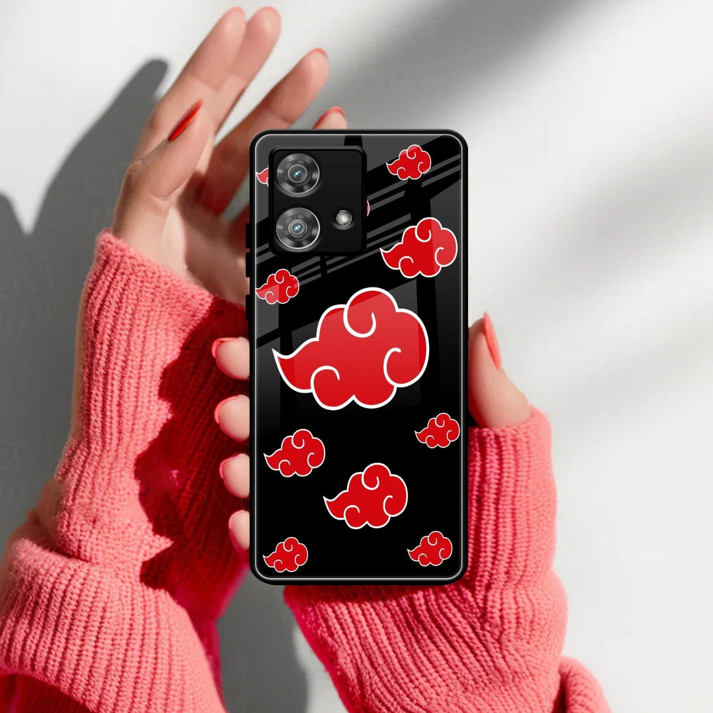 Red Cloud Mobile Glass Phone Case For Motorola