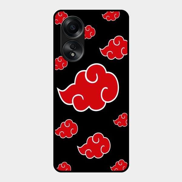 Red Cloud Mobile Glass Phone Case For Oppo A58