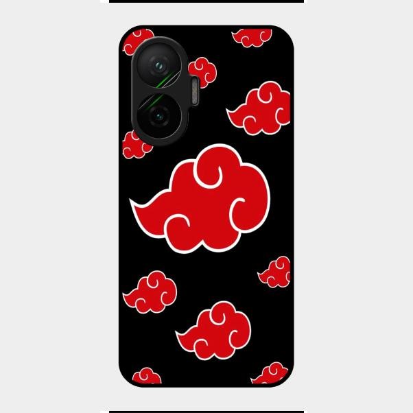 Red Cloud Mobile Glass Phone Case For Poco F7 5G