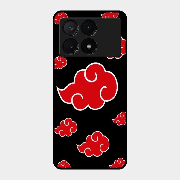 Red Cloud Mobile Glass Phone Case For Poco X6 Pro 5G