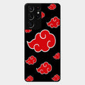 Red Cloud Mobile Glass Phone Case For Samsung Galaxy S21 Ultra