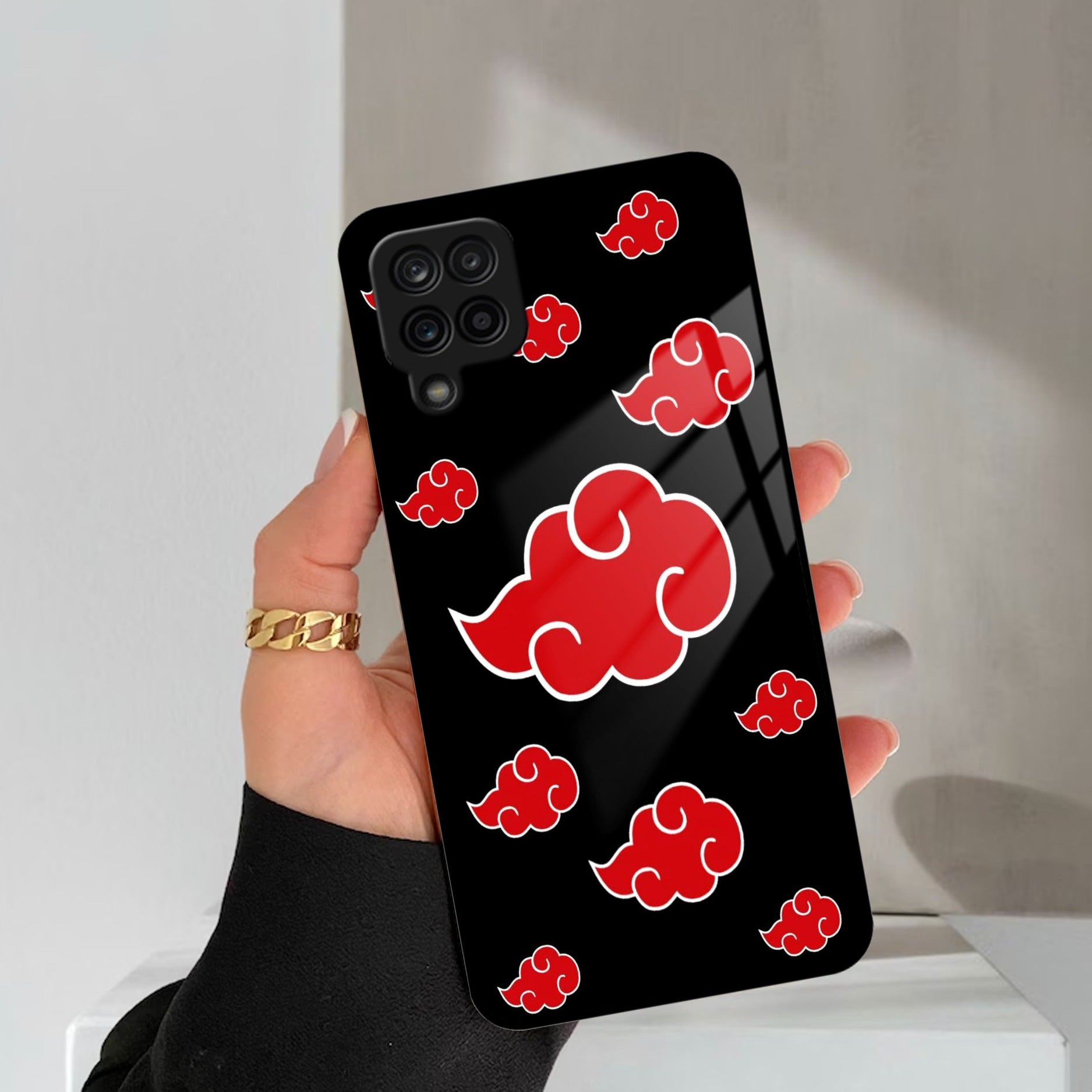 Red Cloud Mobile Glass Phone Case For Samsung Galaxy A42 5G