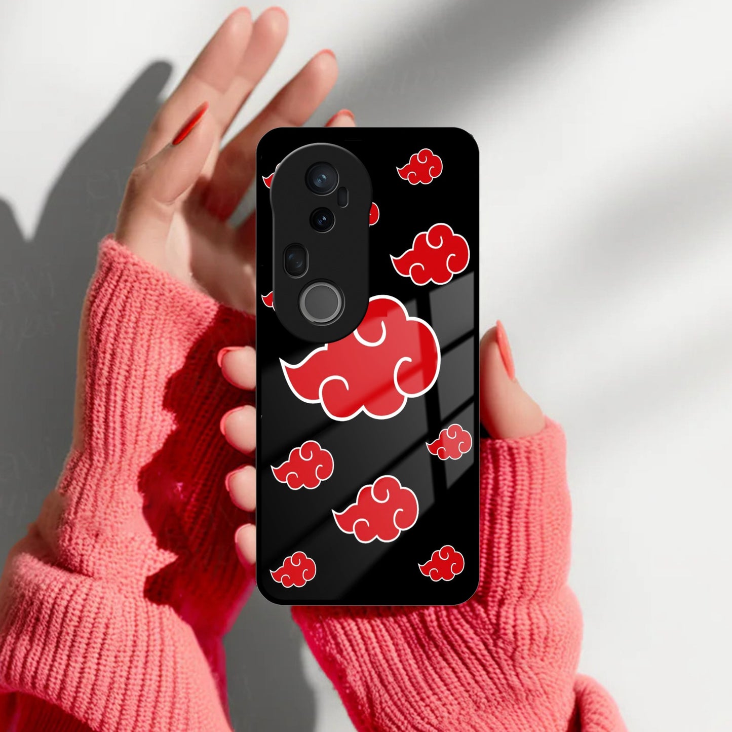 Red Cloud Mobile Glass Phone Case For Vivo