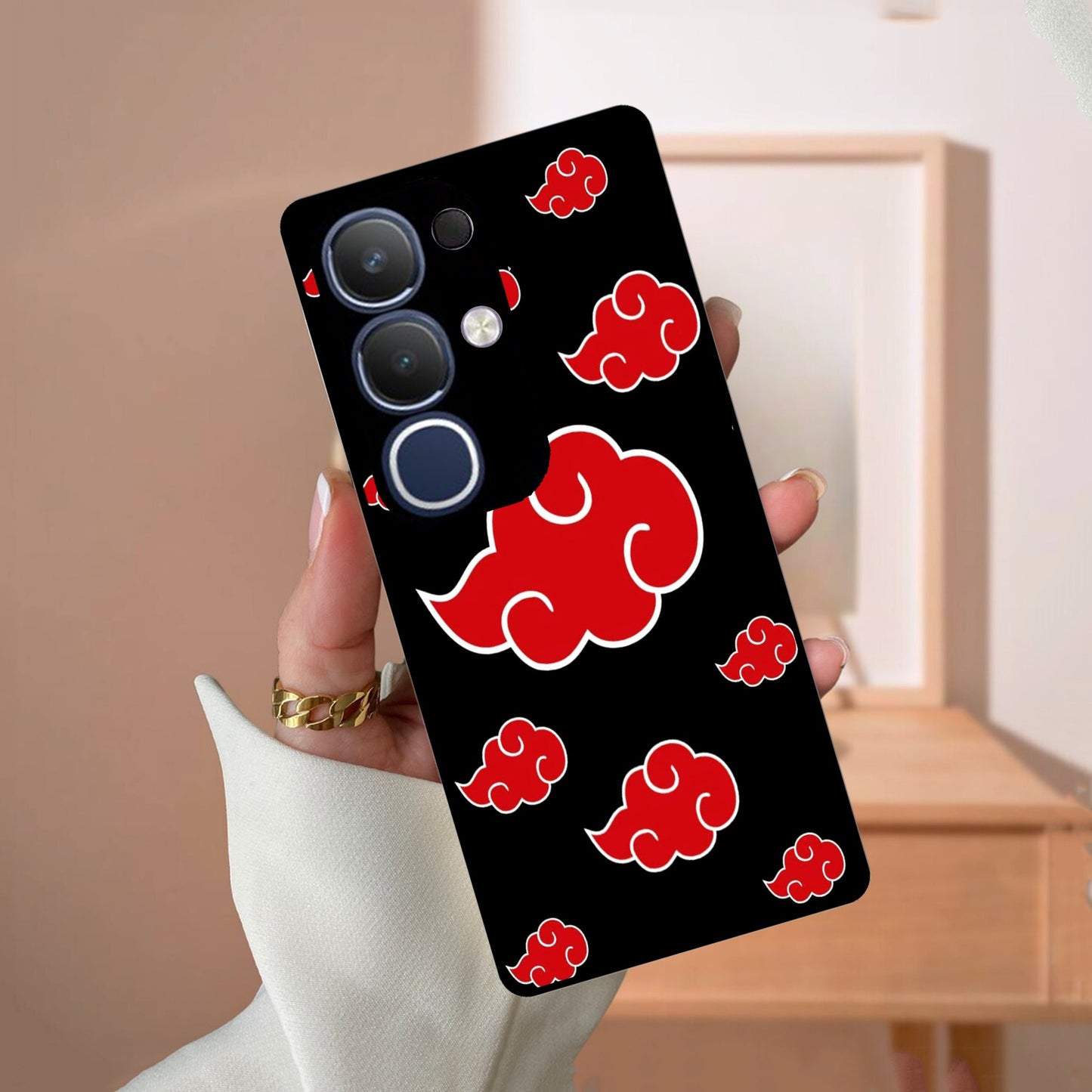 Red Cloud Mobile Glass Phone Case For Vivo