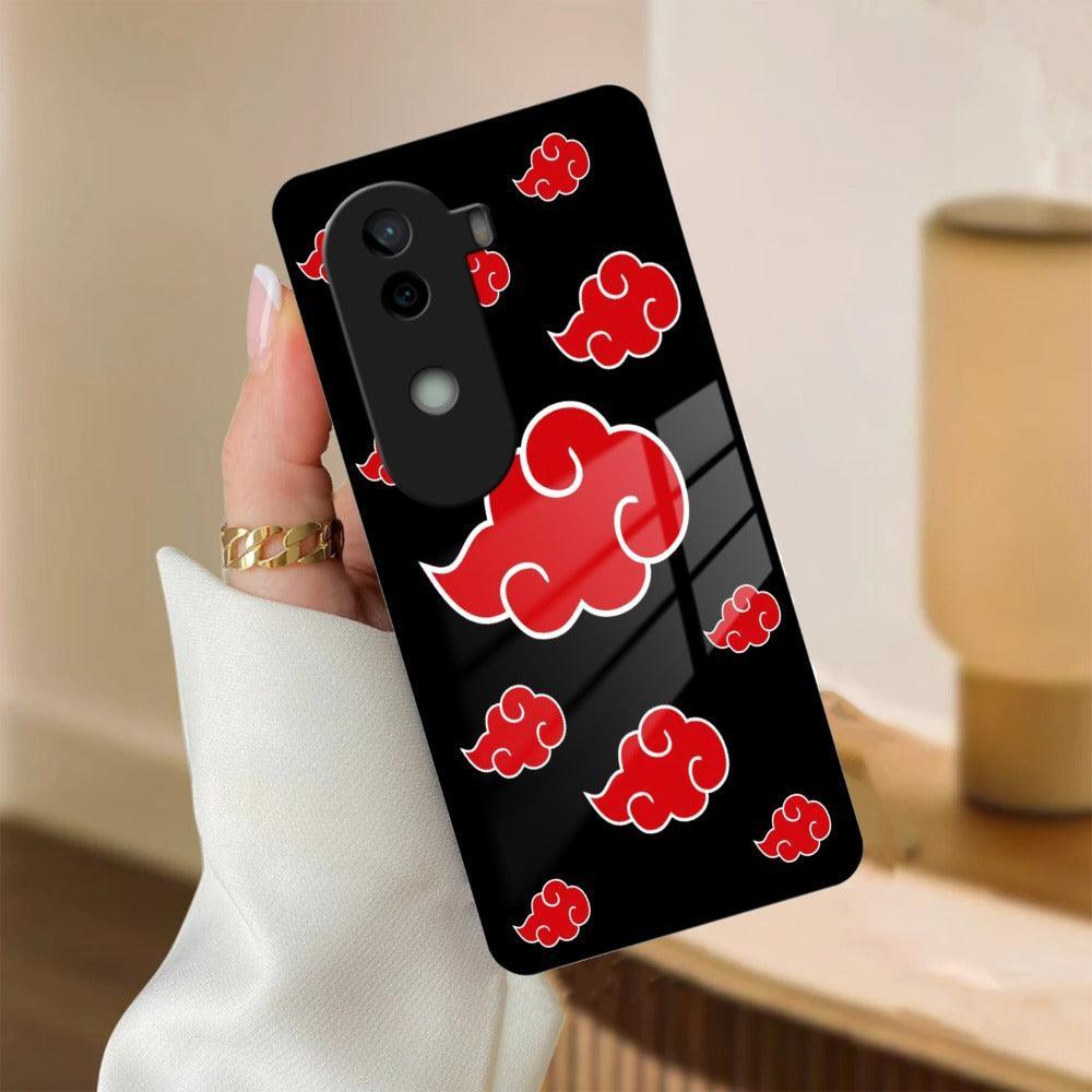 Red Cloud Mobile Glass Phone Case For iQOO