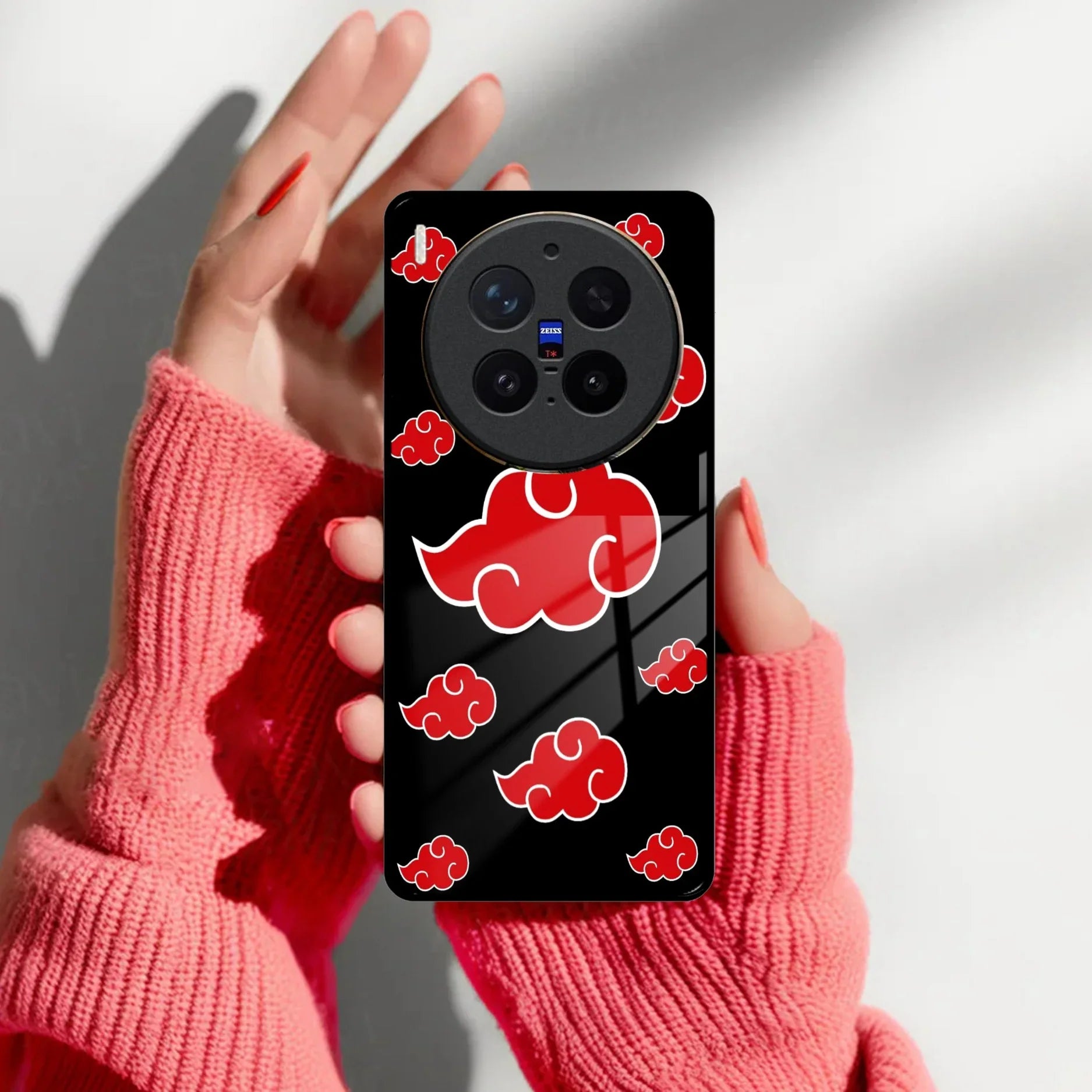 Red Cloud Mobile Glass Phone Case For Vivo