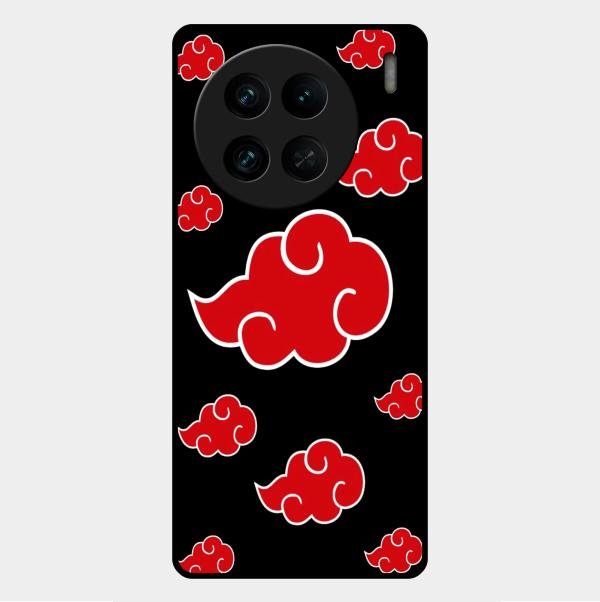 Red Cloud Mobile Glass Phone Case For Vivo X90 Pro 5G