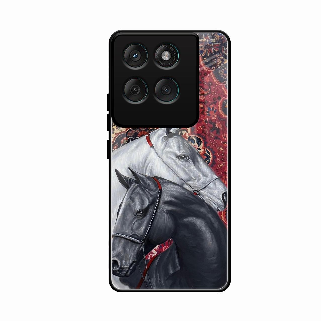 Regal Stallion Tapestry Glass Case For Motorola