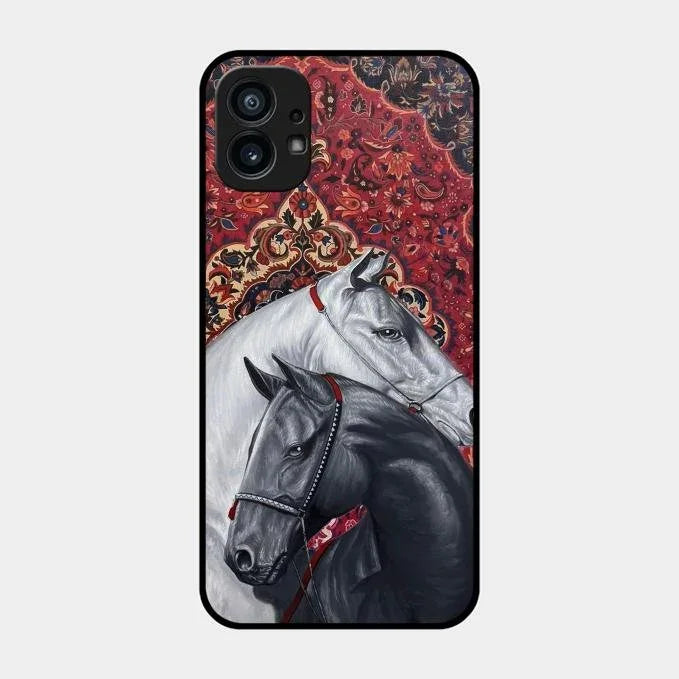 Regal Stallion Tapestry Glass Case For Nothing