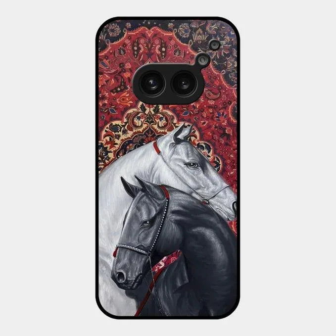 Regal Stallion Tapestry Glass Case For Nothing