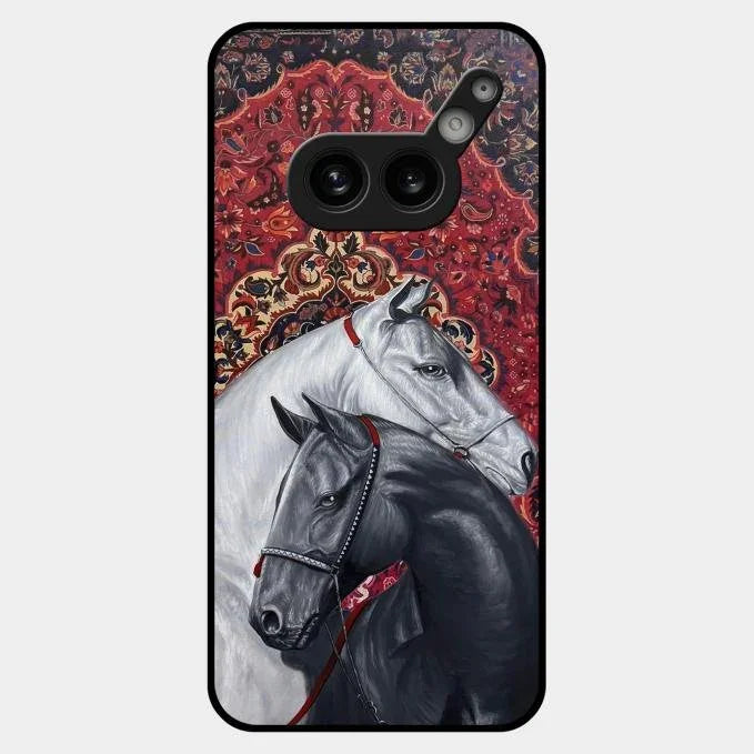 Regal Stallion Tapestry Glass Case For Nothing