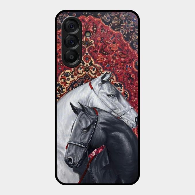 Regal Stallion Tapestry Glass Case For Samsung