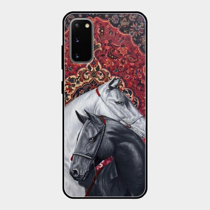Regal Stallion Tapestry Glass Case For Samsung