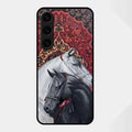 Regal Stallion Tapestry Glass Case For Samsung