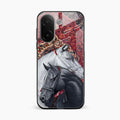 Regal Stallion Tapestry Glass Case For Vivo