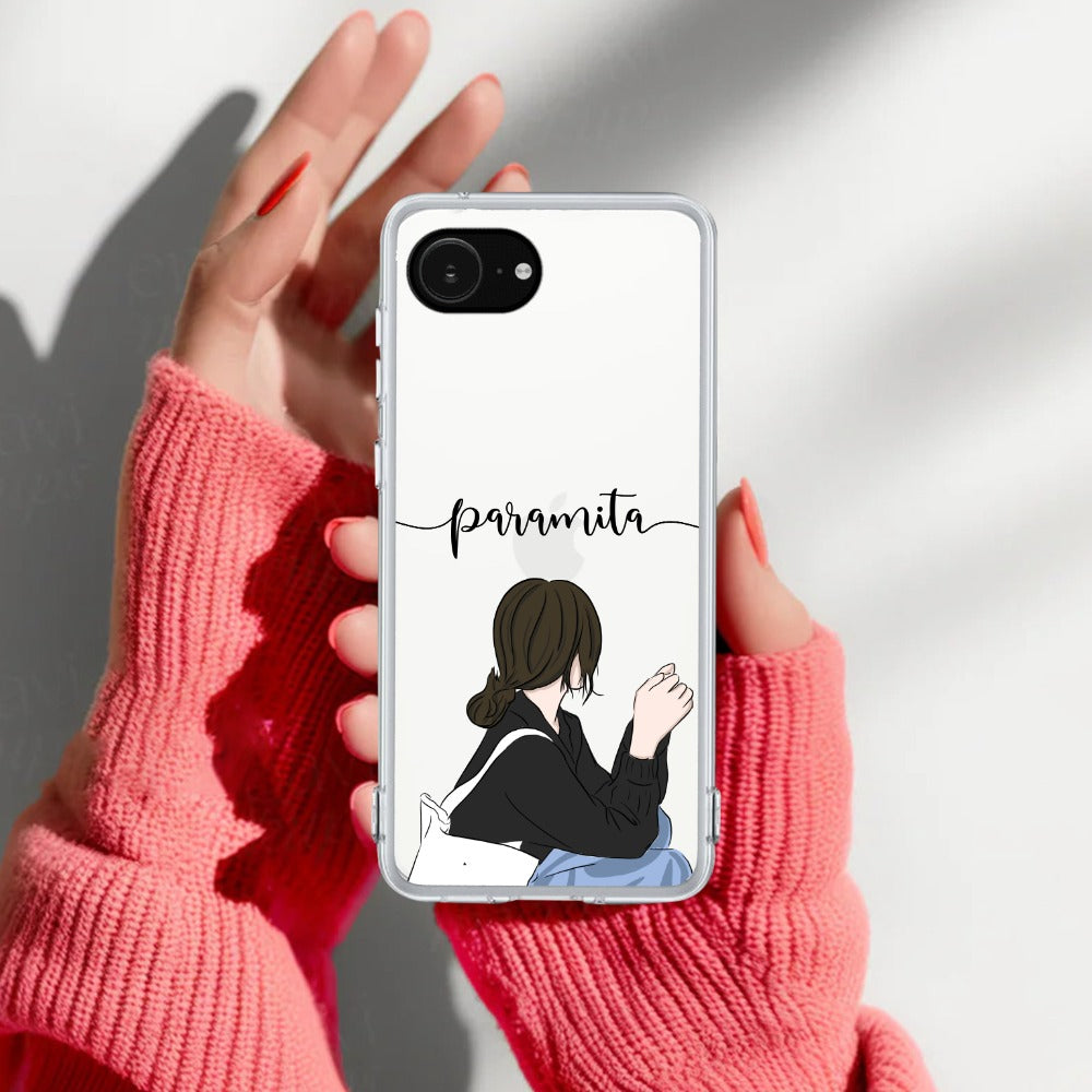 Relax Mood Customize Transparent Silicon Case For iPhone