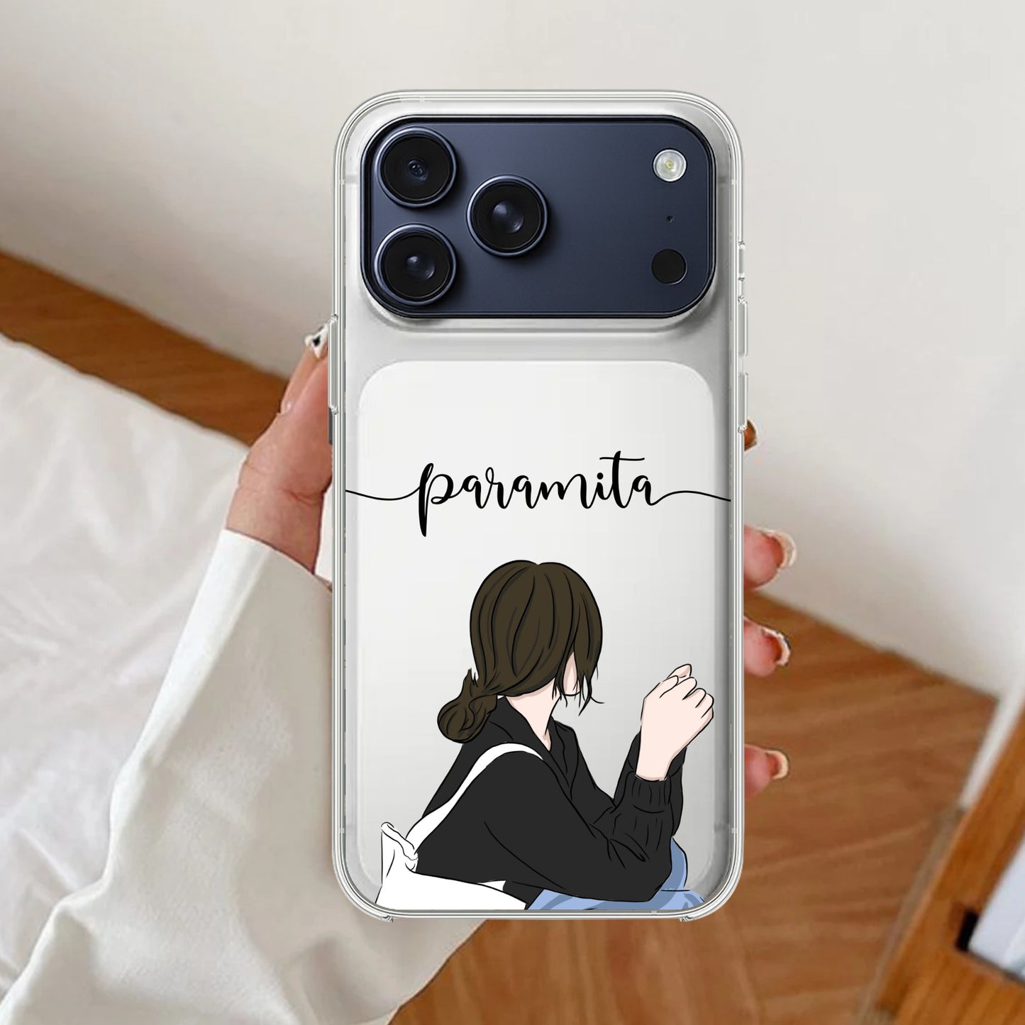 Relax Mood Customize Transparent Silicon Case For iPhone