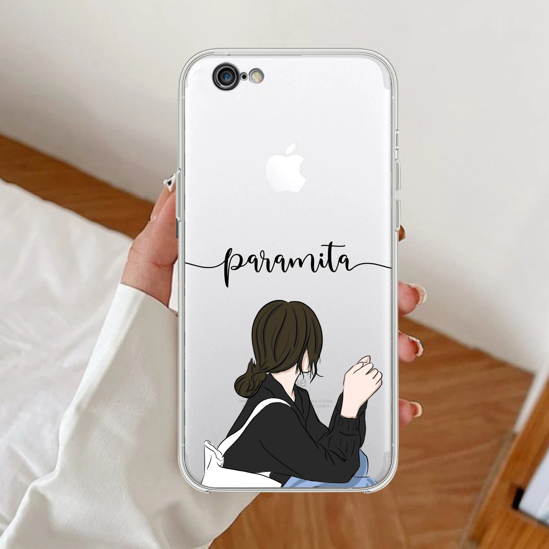 Relax Mood Customize Transparent Silicon Case For iPhone