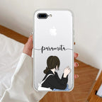 Relax Mood Customize Anti Yellow Clear Case For iPhone 7 Plus / iPhone 8 Plus