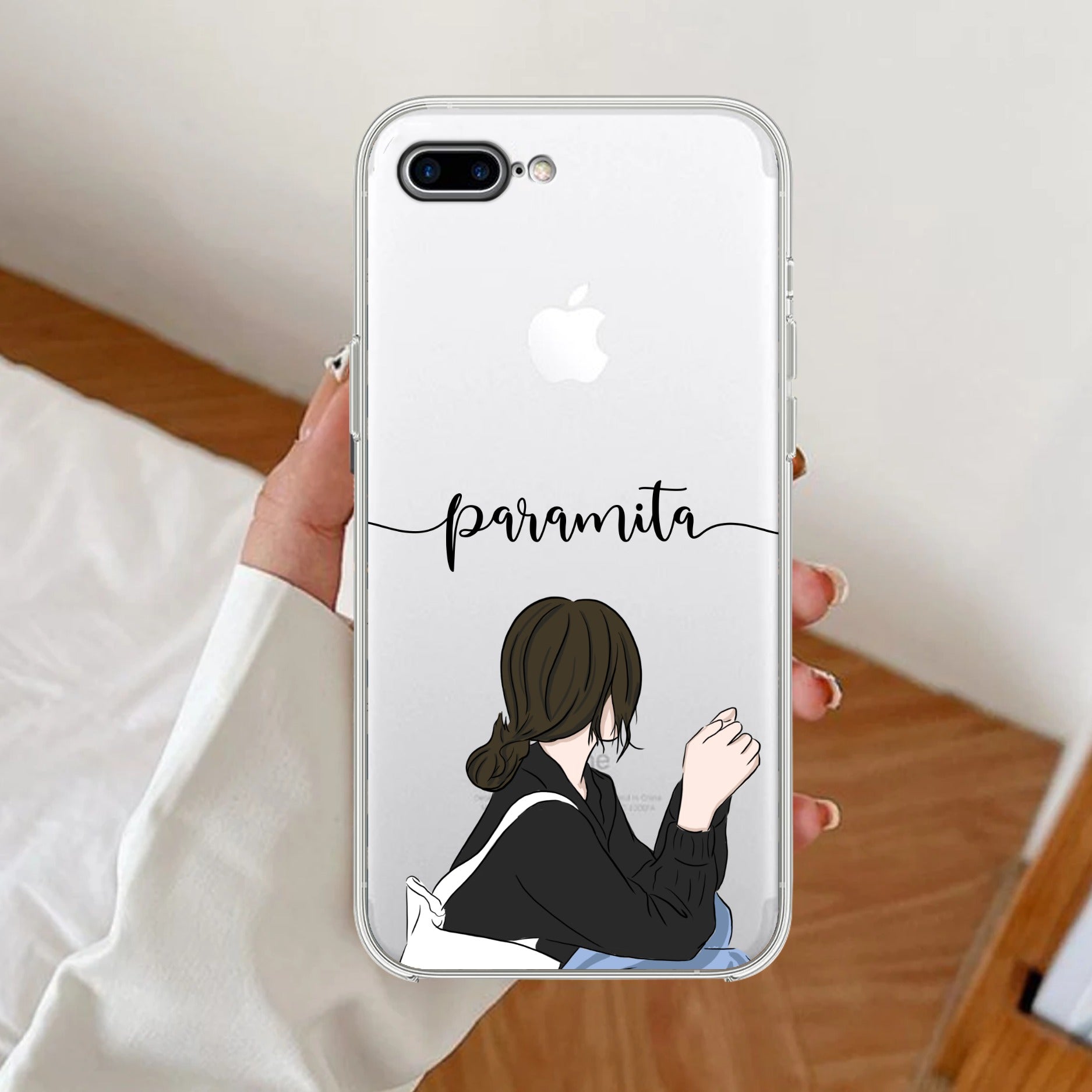 Relax Mood Customize Transparent Silicon Case For iPhone 7 Plus / iPhone 8 Plus