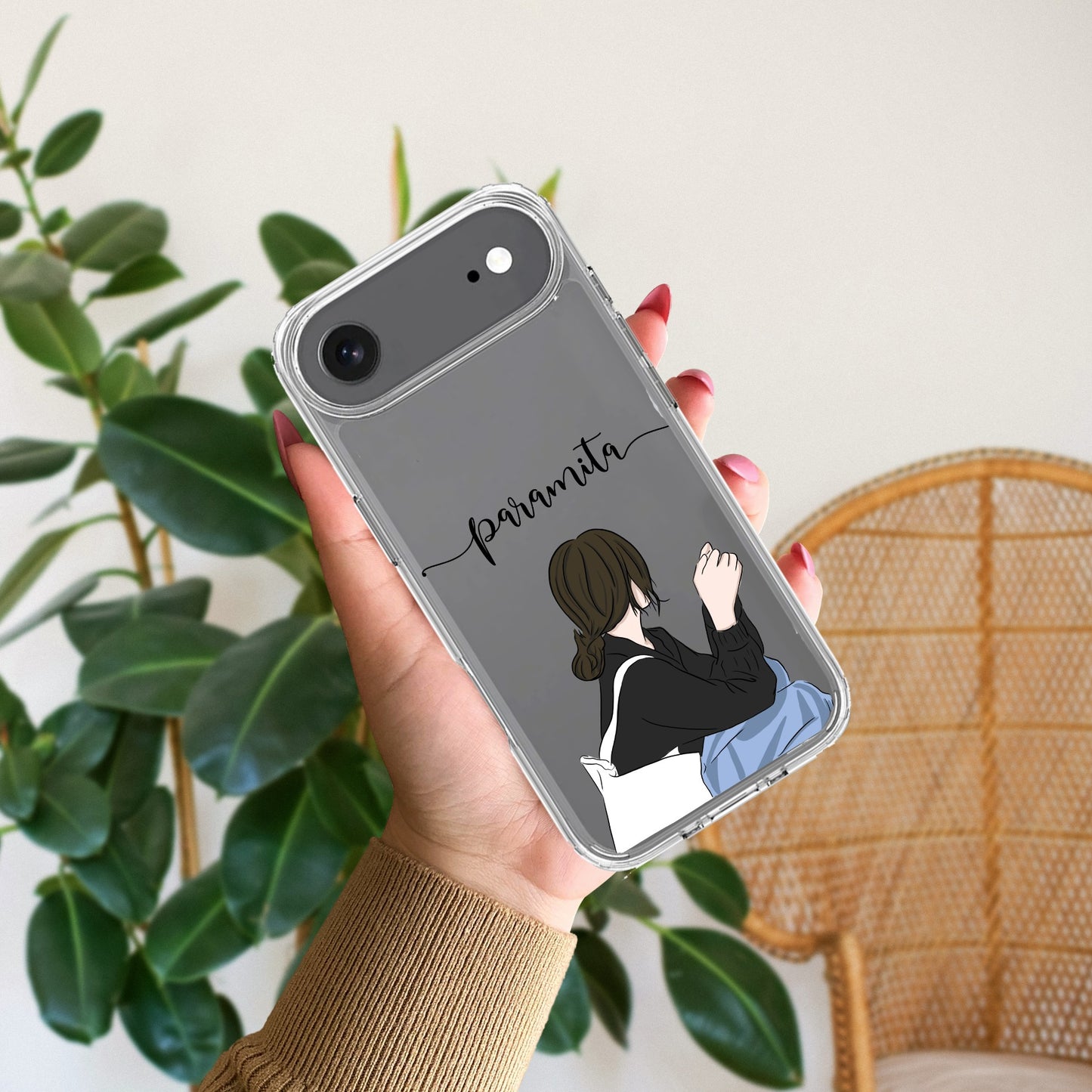Relax Mood Customize Transparent Silicon Case For iPhone