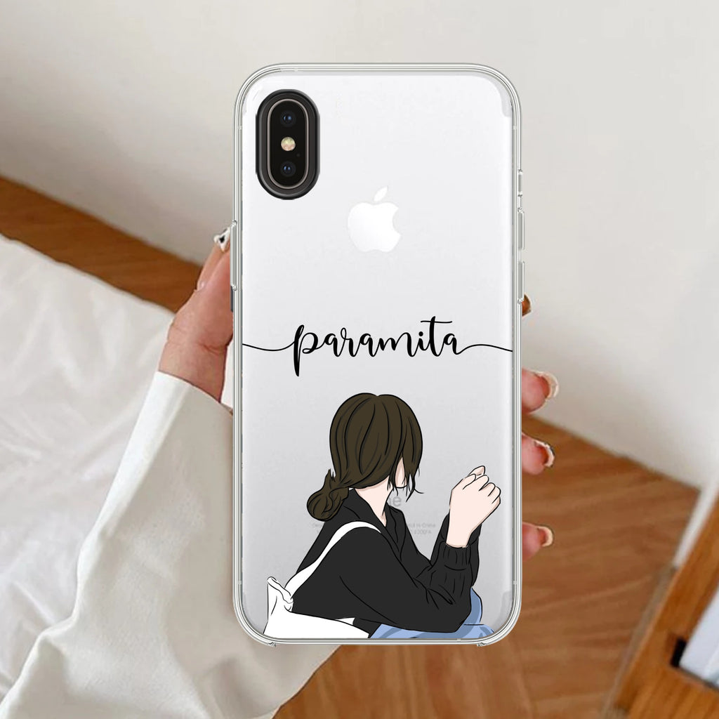 Relax Mood Customize Anti Yellow Clear Case For iPhone XR